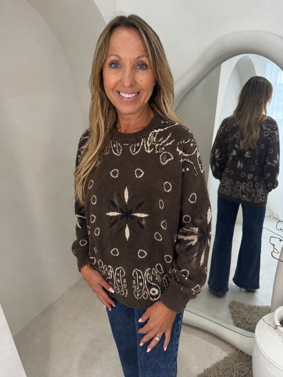 Dazy jumper in chocolate