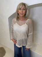 London top in beige