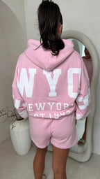 New York set in pink