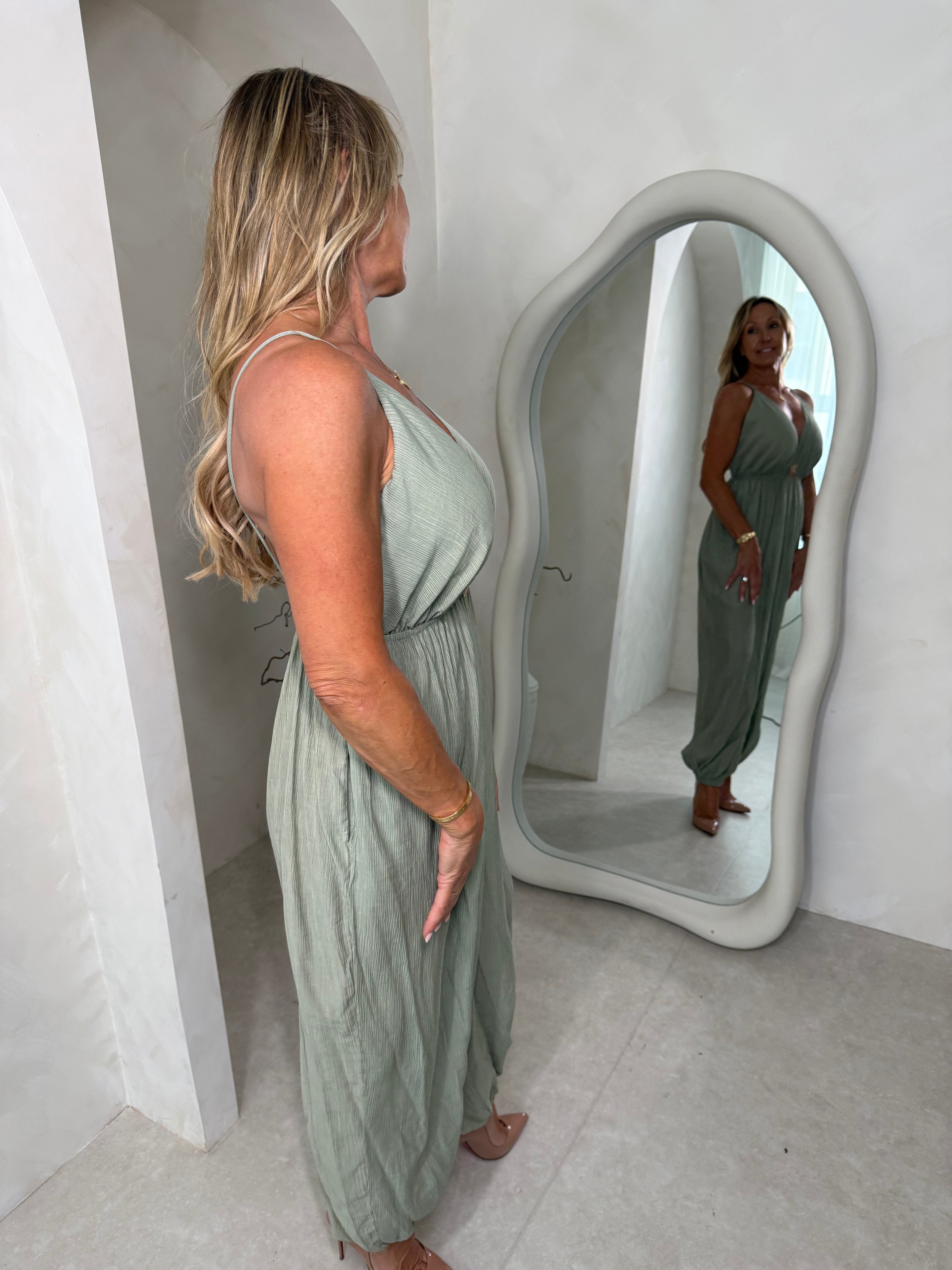 Sunstruck jumpsuit in khaki