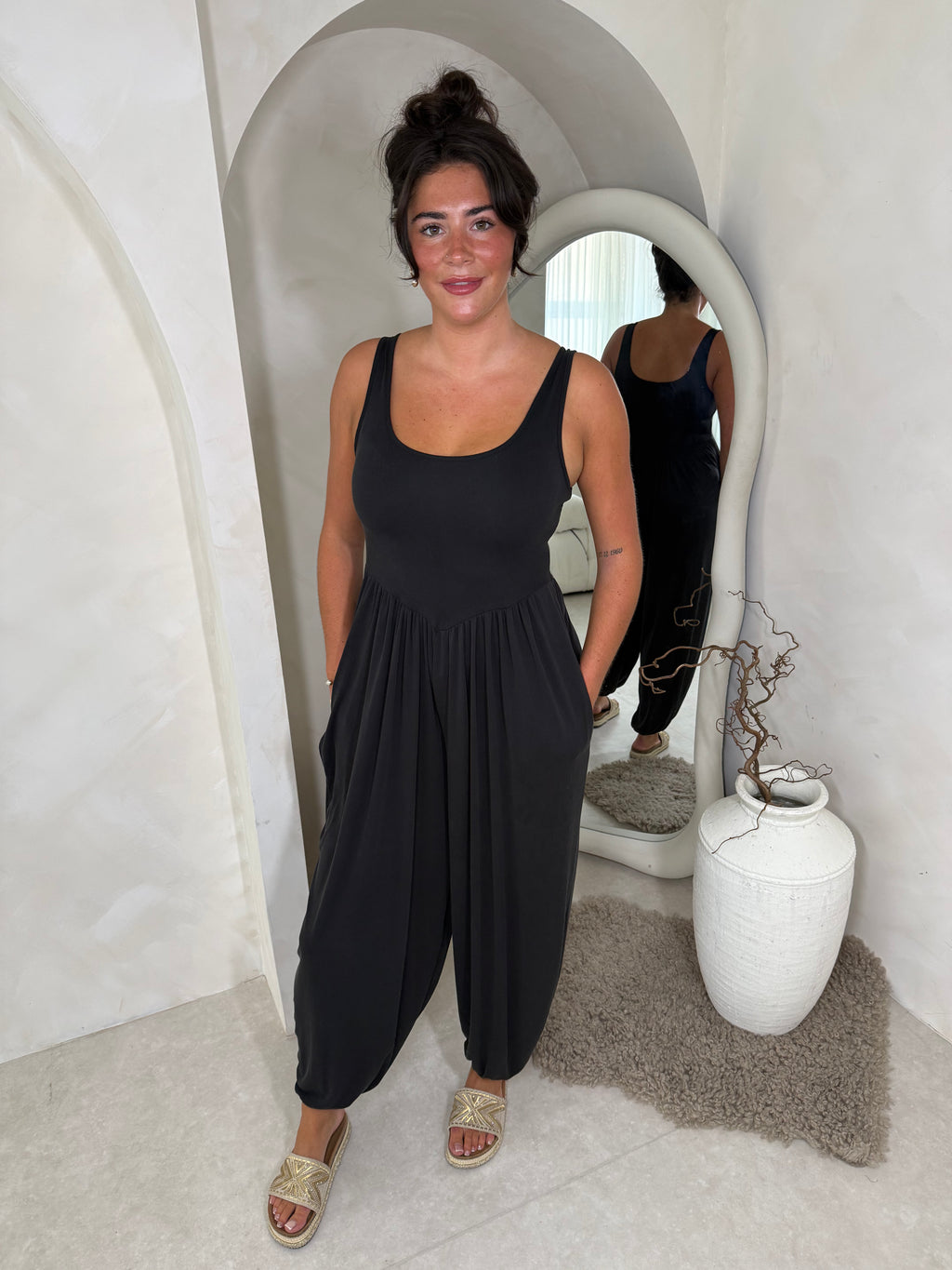 Kyoto jumpsuit in black