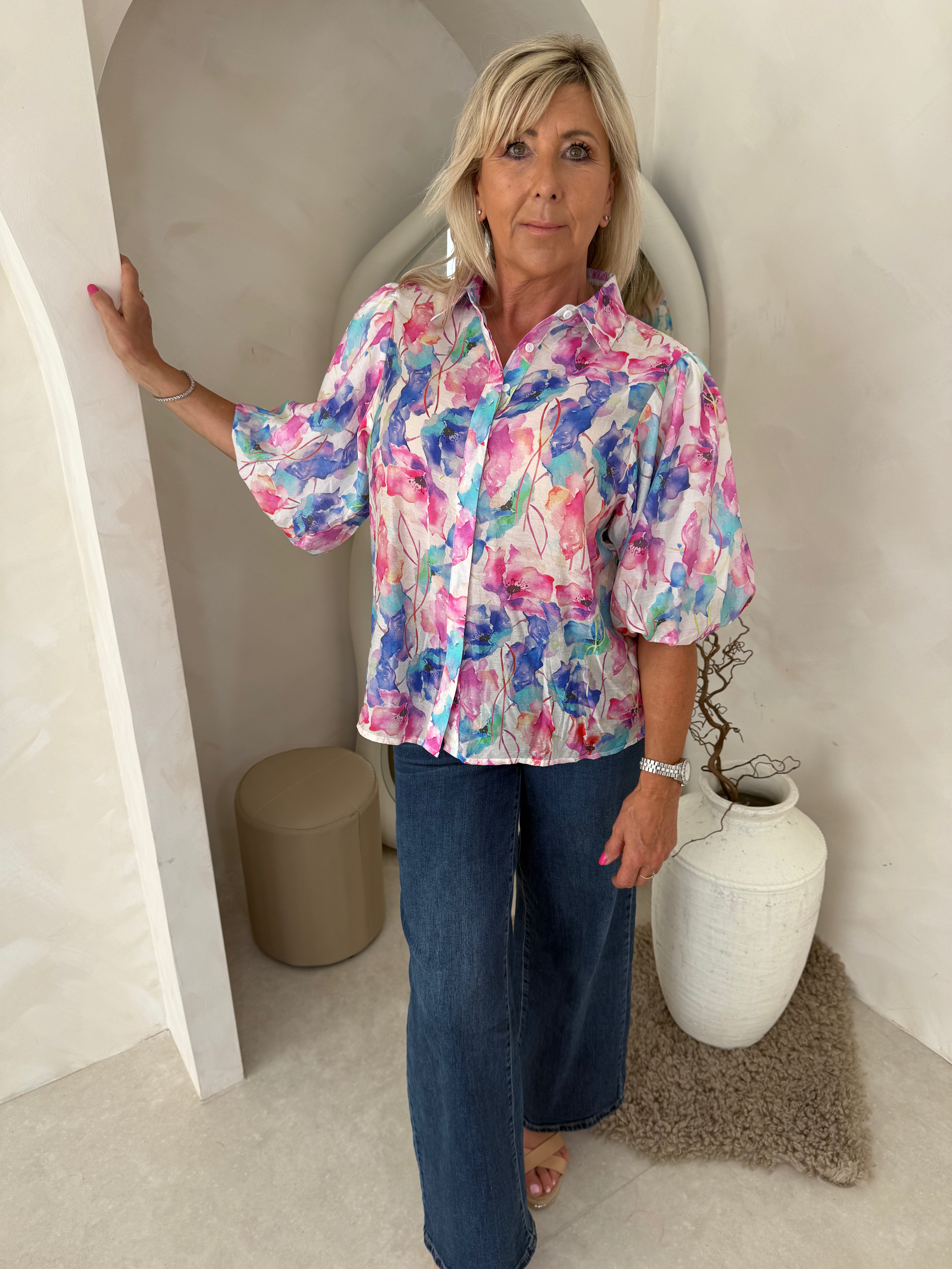 Paris blouse in floral Secondary image