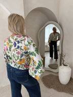Positano blouse in floral