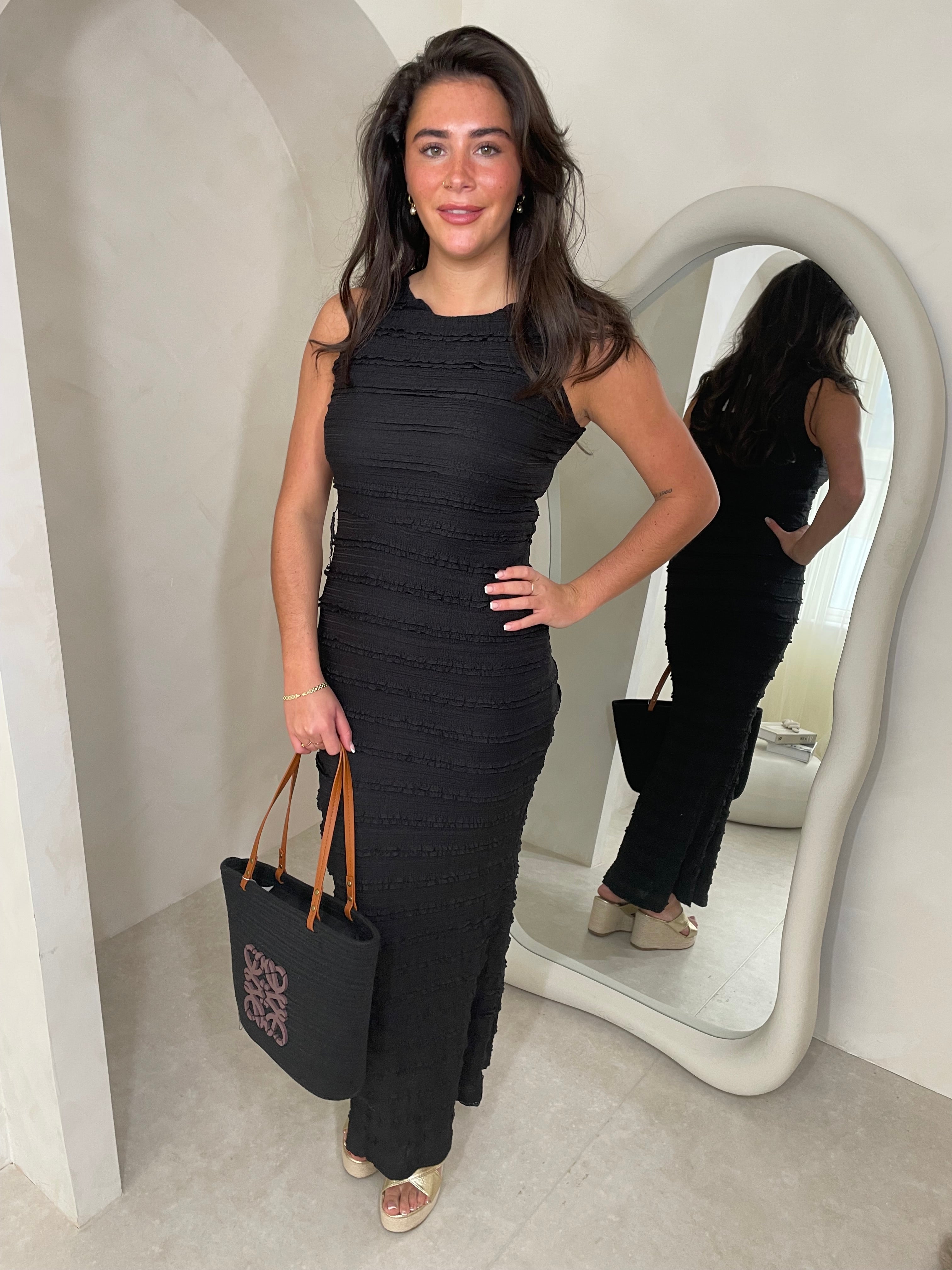 Paris dress in black