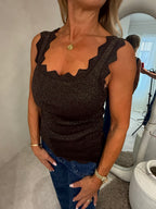 Ziggy top in chocolate