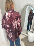 Autumn blouse with beading