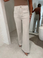 My Sunday Jeans in cream