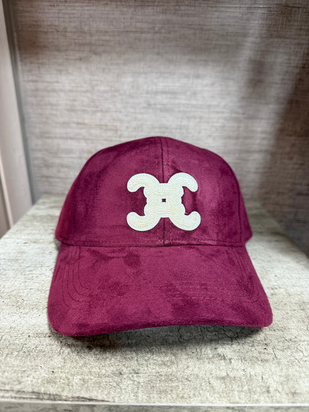 Lowe cap in burgundy