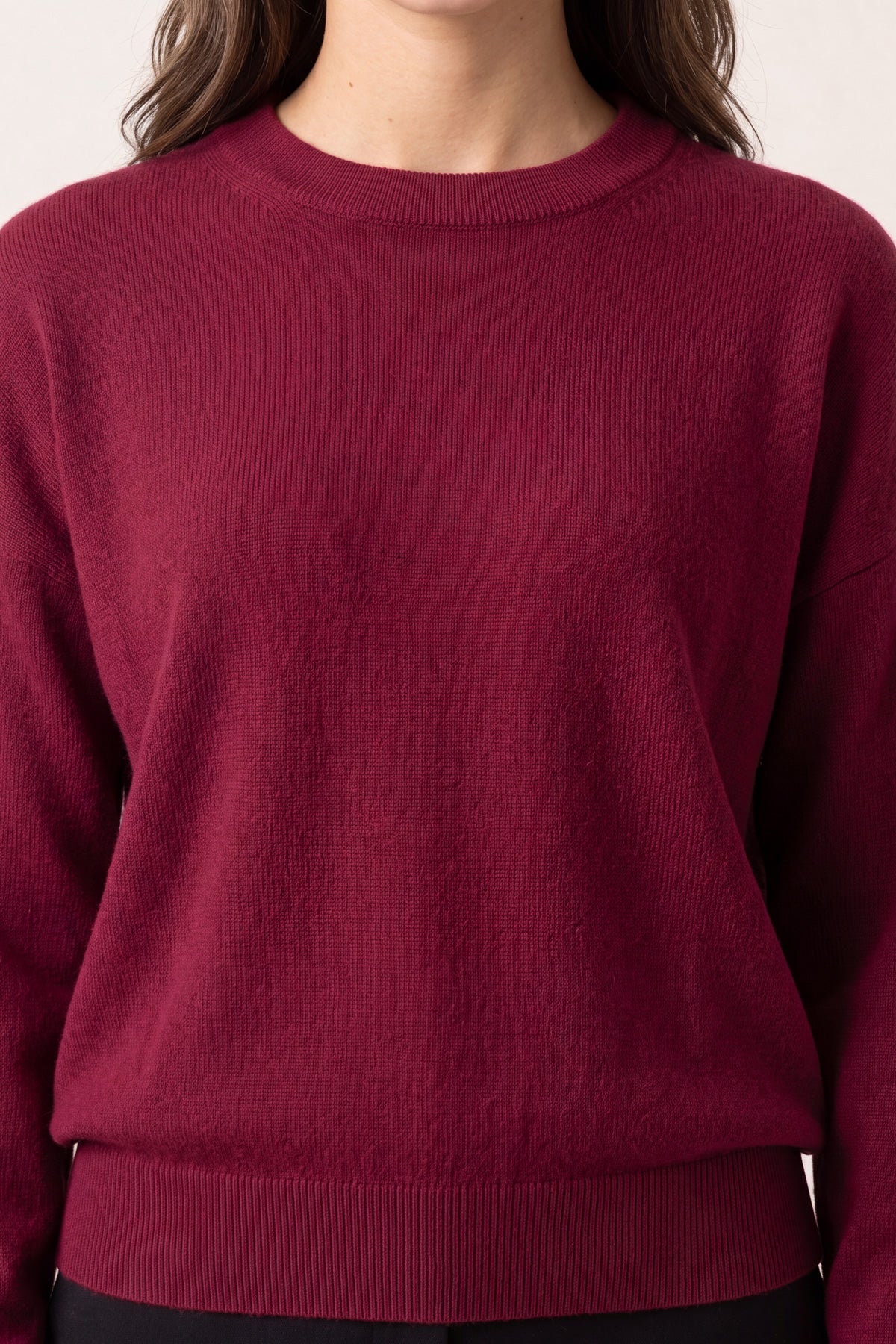 Brooklyn jumper in burgundy